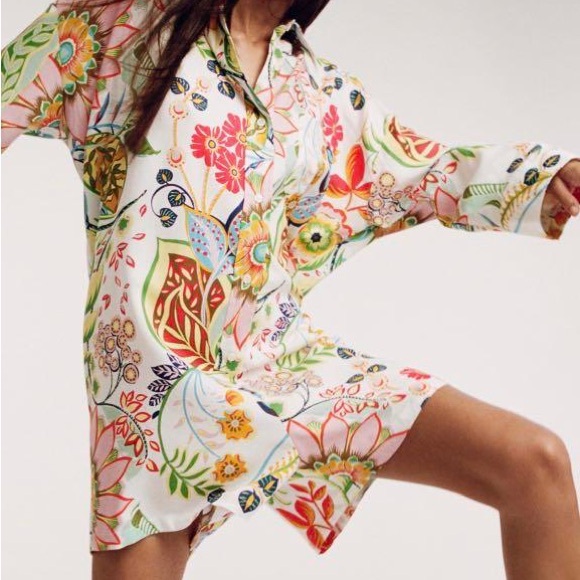 Zara Pants - Zara Multicolor Floral Romper Playsuit Viscose Linen size S